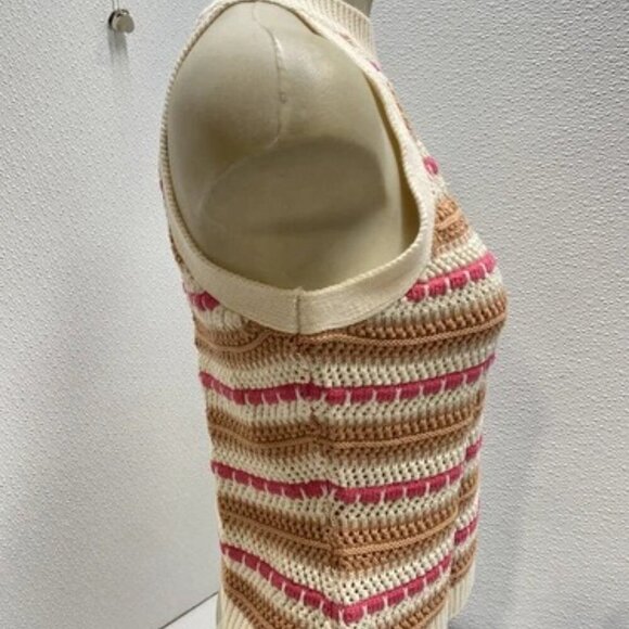 NEW CENTRAL PARK WEST Womens Cute Knit Coen Tank Top Size XS Poppy Multi - Picture 5 of 10